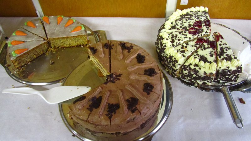 Das Kuchenbuffet beim Frauenkreisfest